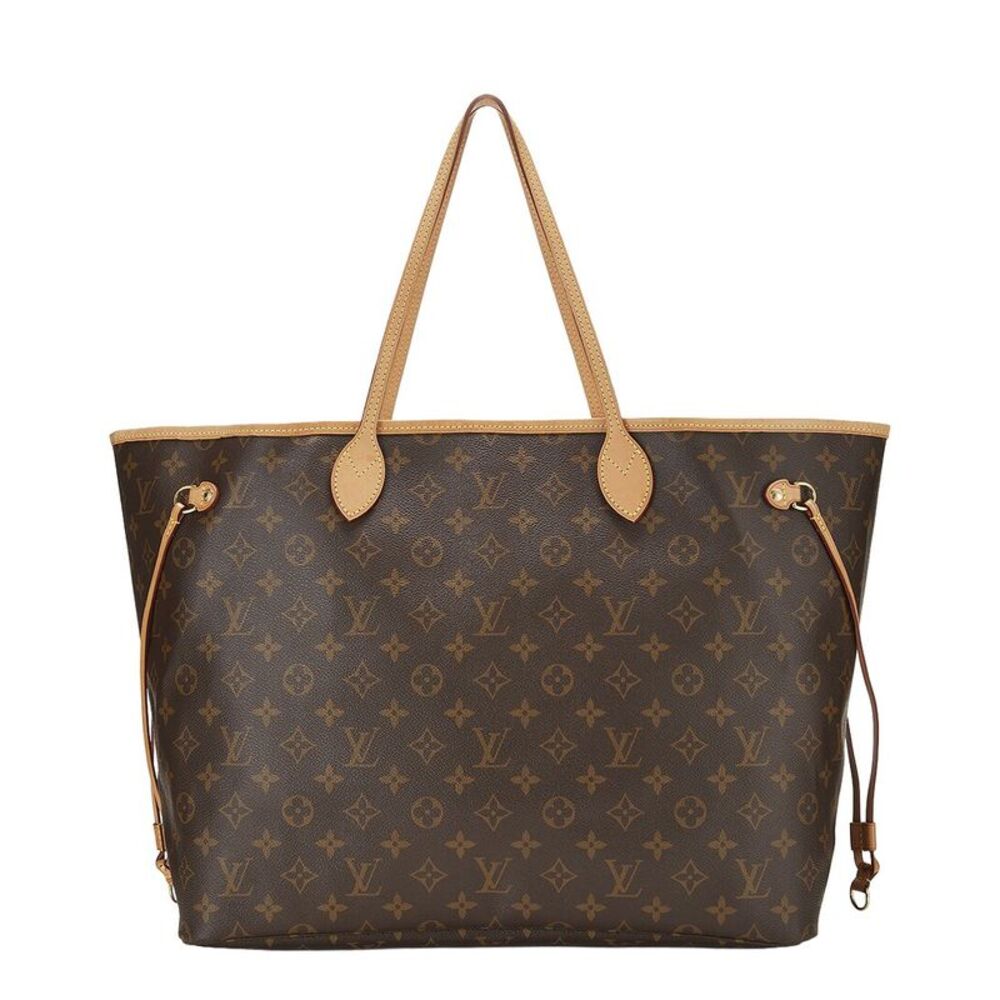 Louis Vuitton Brown Monogram Coated Canvas Neverfull Gm (Authentic Pre-Loved)